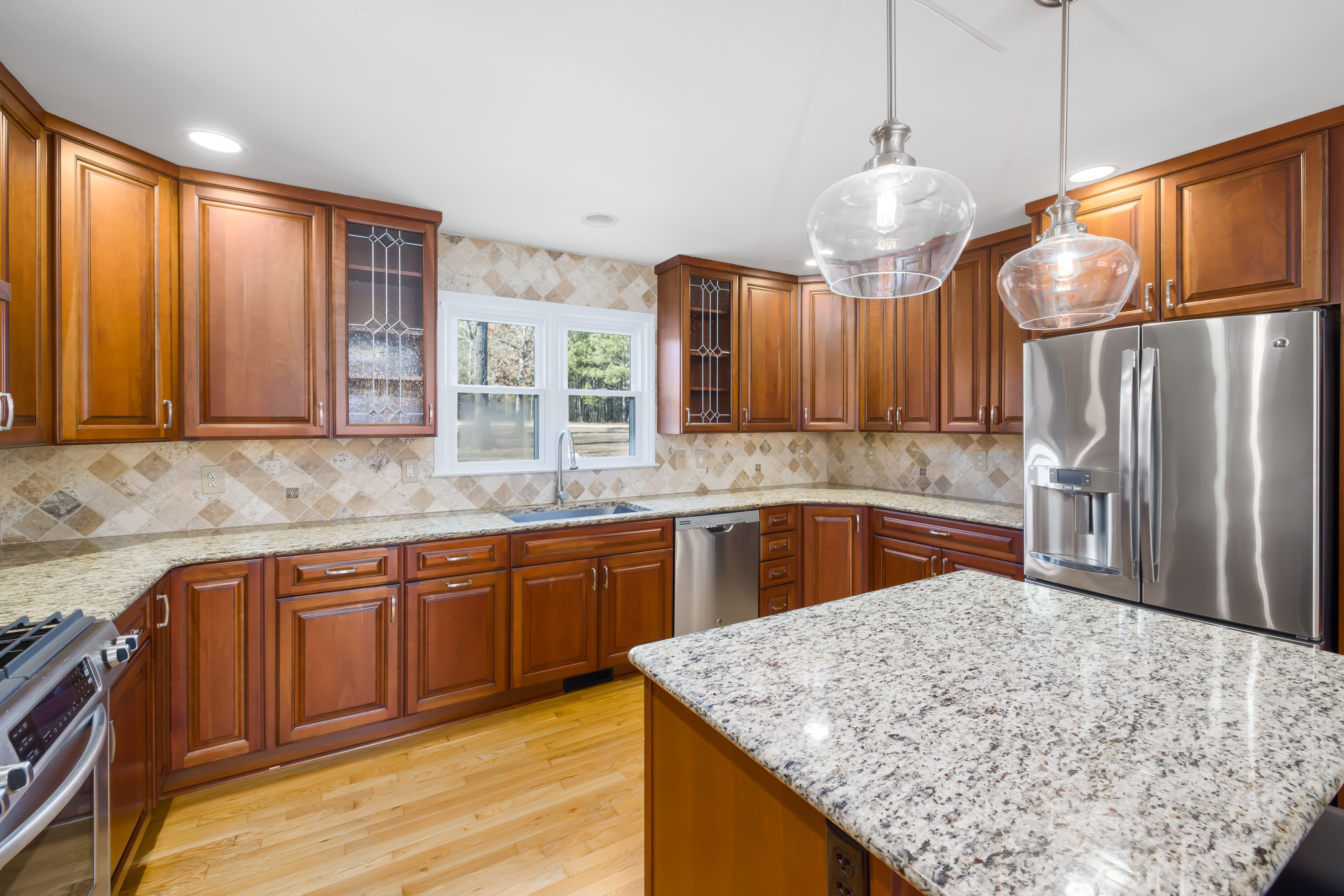 3D design preview rendering of a kitchen