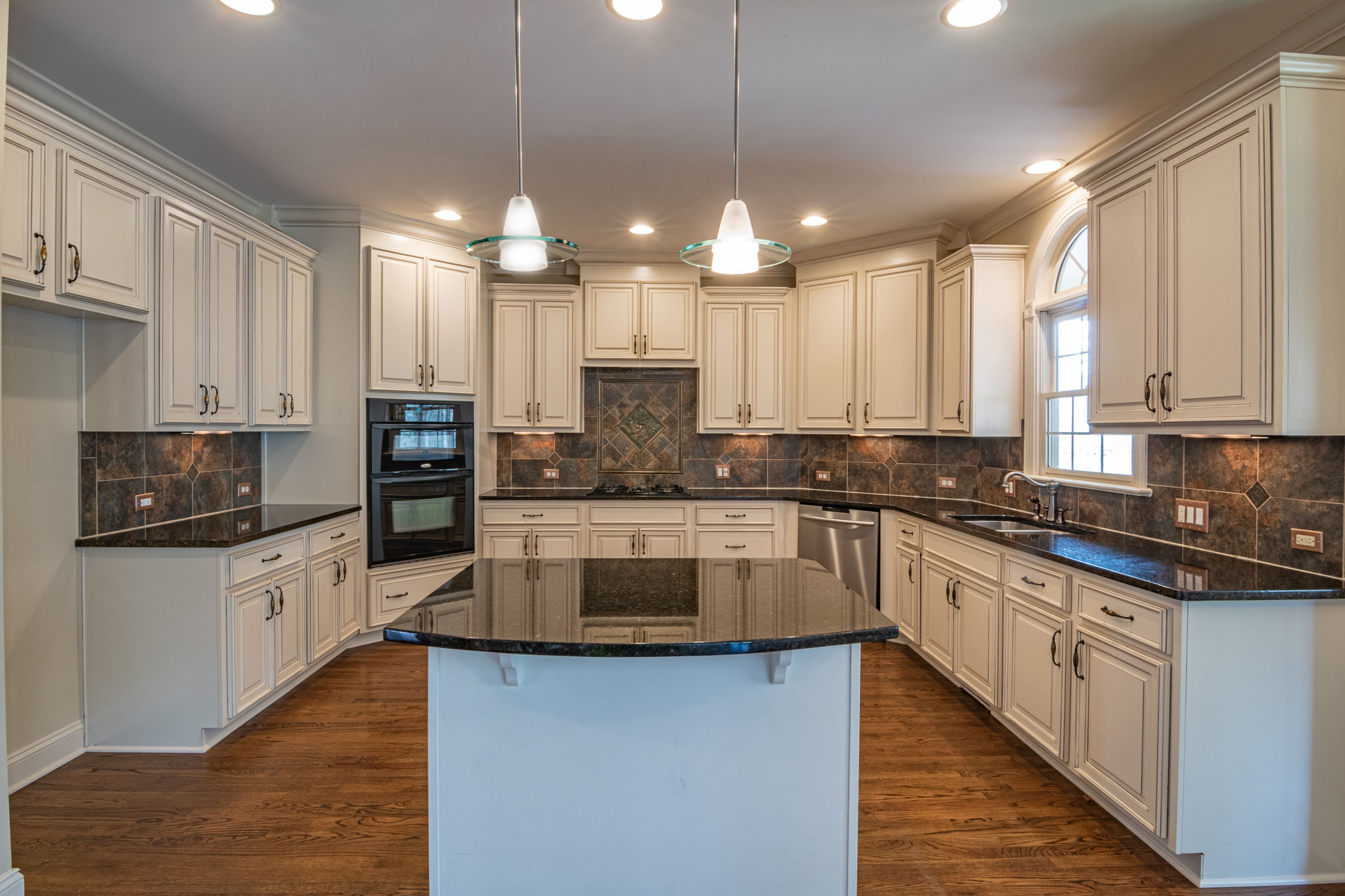 Full kitchen remodel with island seating