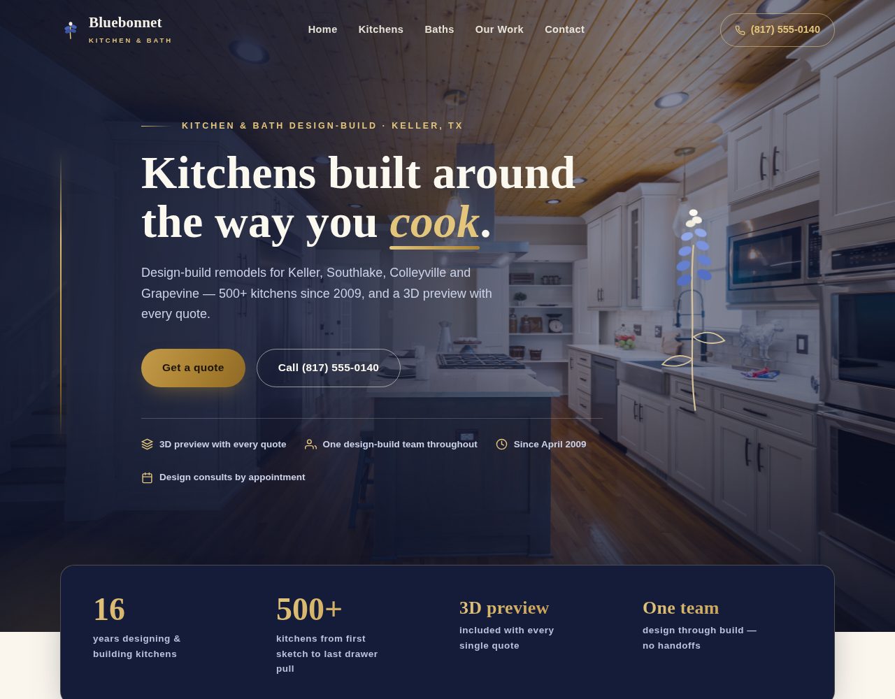 Kitchen and bath remodeling website build